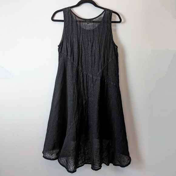 Kleen Black Linen Dress - Picture 2 of 4